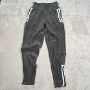 FREE PEOPLE Movement Friday Love Track Pants Velvet Gray Women’s Size XS